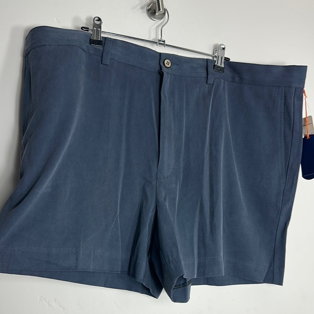 Tommy Bahama Blue Flat Front Silk St. Thomas Short Abbey Shorts 42 NWT